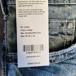 Mens silvers… new with tags 38x34